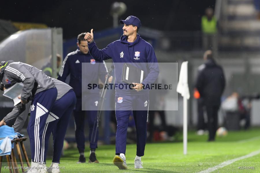 Sandro Wagner, Stadion am Schönbusch, Aschaffenburg, 14.10.2022, sport, action, BFV, Fussball, Oktober 2022, Saison 2022/2023, 17. Spieltag, 4. Liga, RLB, Regionalliga Bayern, UHA, SVA, SpVgg Unterhaching, SV Viktoria Aschaffenburg - Bild-ID: 2342982