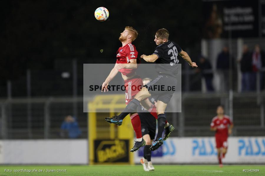 Niklas Borger, Stadion am Schönbusch, Aschaffenburg, 14.10.2022, sport, action, BFV, Fussball, Oktober 2022, Saison 2022/2023, 17. Spieltag, 4. Liga, RLB, Regionalliga Bayern, UHA, SVA, SpVgg Unterhaching, SV Viktoria Aschaffenburg - Bild-ID: 2342989 Niklas Borger, Stadion am Schönbusch, Aschaffenburg, 14.10.2022, sport, action, BFV, Fussball, Oktober 2022, Saison 2022/2023, 17. Spieltag, 4. Liga, RLB, Regionalliga Bayern, UHA, SVA, SpVgg Unterhaching, SV Viktoria Aschaffenburg - Bild-ID: 2342989