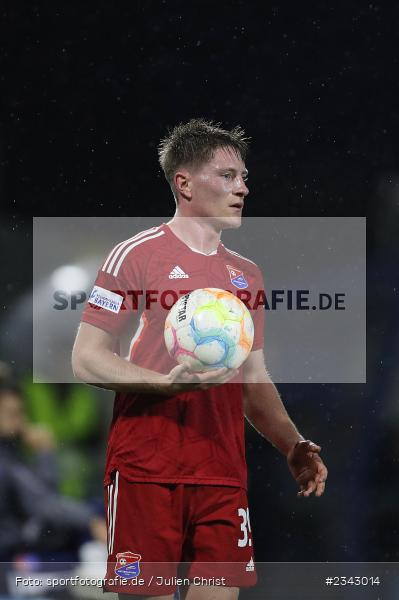 Dennis Waidner, Stadion am Schönbusch, Aschaffenburg, 14.10.2022, sport, action, BFV, Fussball, Oktober 2022, Saison 2022/2023, 17. Spieltag, 4. Liga, RLB, Regionalliga Bayern, UHA, SVA, SpVgg Unterhaching, SV Viktoria Aschaffenburg - Bild-ID: 2343014