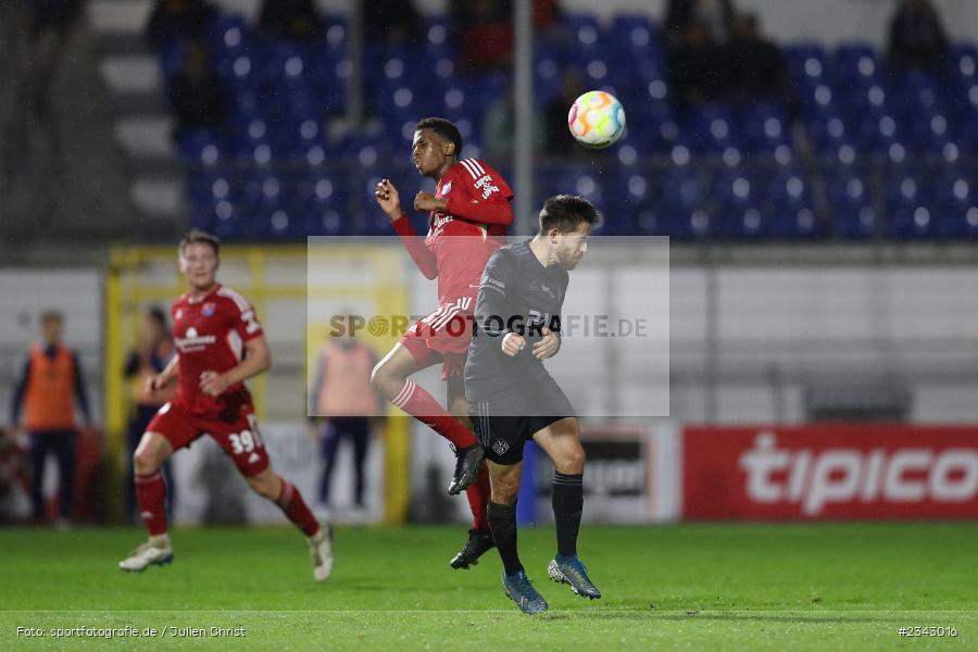 Silas Tom Zehnder, Stadion am Schönbusch, Aschaffenburg, 14.10.2022, sport, action, BFV, Fussball, Oktober 2022, Saison 2022/2023, 17. Spieltag, 4. Liga, RLB, Regionalliga Bayern, UHA, SVA, SpVgg Unterhaching, SV Viktoria Aschaffenburg - Bild-ID: 2343016
