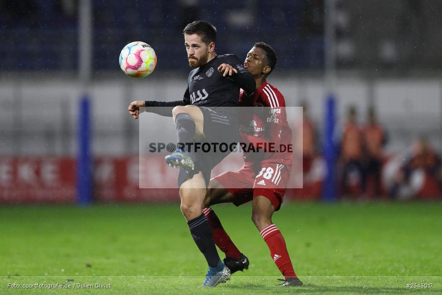 Silas Tom Zehnder, Stadion am Schönbusch, Aschaffenburg, 14.10.2022, sport, action, BFV, Fussball, Oktober 2022, Saison 2022/2023, 17. Spieltag, 4. Liga, RLB, Regionalliga Bayern, UHA, SVA, SpVgg Unterhaching, SV Viktoria Aschaffenburg - Bild-ID: 2343017