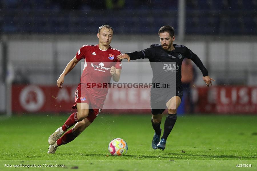 Niclas Anspach, Stadion am Schönbusch, Aschaffenburg, 14.10.2022, sport, action, BFV, Fussball, Oktober 2022, Saison 2022/2023, 17. Spieltag, 4. Liga, RLB, Regionalliga Bayern, UHA, SVA, SpVgg Unterhaching, SV Viktoria Aschaffenburg - Bild-ID: 2343018