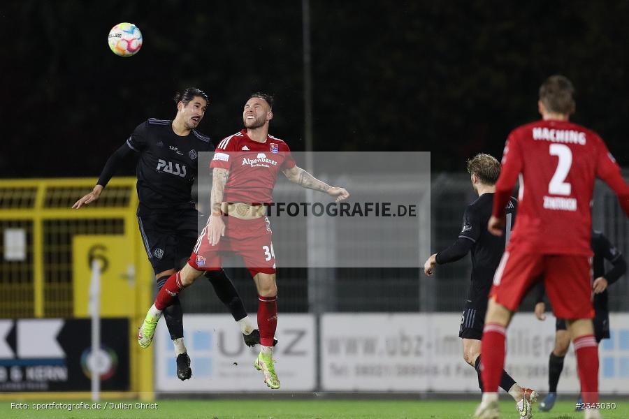 Patrick Hobsch, Stadion am Schönbusch, Aschaffenburg, 14.10.2022, sport, action, BFV, Fussball, Oktober 2022, Saison 2022/2023, 17. Spieltag, 4. Liga, RLB, Regionalliga Bayern, UHA, SVA, SpVgg Unterhaching, SV Viktoria Aschaffenburg - Bild-ID: 2343030