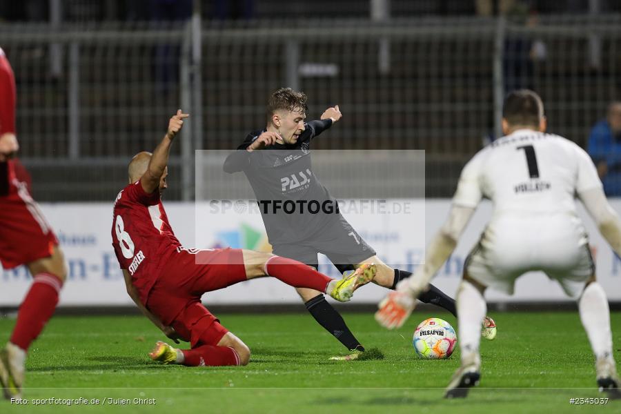 Benedict Laverty, Stadion am Schönbusch, Aschaffenburg, 14.10.2022, sport, action, BFV, Fussball, Oktober 2022, Saison 2022/2023, 17. Spieltag, 4. Liga, RLB, Regionalliga Bayern, UHA, SVA, SpVgg Unterhaching, SV Viktoria Aschaffenburg - Bild-ID: 2343037 Benedict Laverty, Stadion am Schönbusch, Aschaffenburg, 14.10.2022, sport, action, BFV, Fussball, Oktober 2022, Saison 2022/2023, 17. Spieltag, 4. Liga, RLB, Regionalliga Bayern, UHA, SVA, SpVgg Unterhaching, SV Viktoria Aschaffenburg - Bild-ID: 2343037