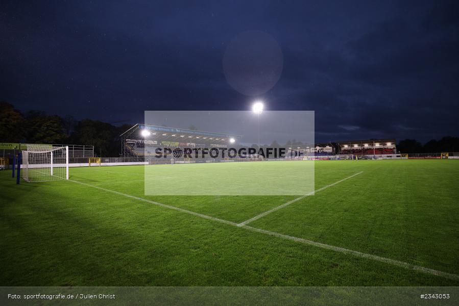 Flutlicht, Stadion, Stadion am Schönbusch, Aschaffenburg, 14.10.2022, sport, action, BFV, Fussball, Oktober 2022, Saison 2022/2023, 17. Spieltag, 4. Liga, RLB, Regionalliga Bayern, UHA, SVA, SpVgg Unterhaching, SV Viktoria Aschaffenburg - Bild-ID: 2343053