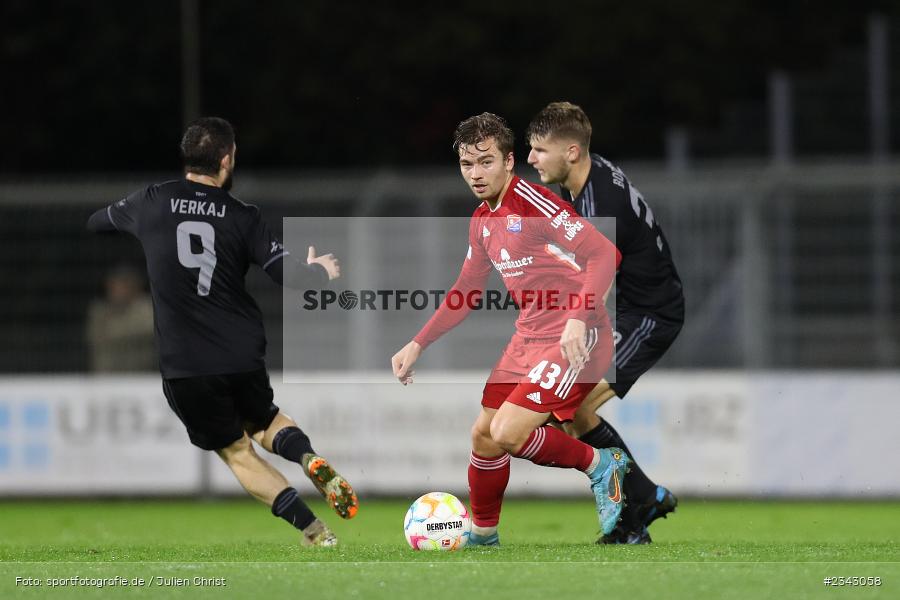 Daniel Hausmann, Stadion am Schönbusch, Aschaffenburg, 14.10.2022, sport, action, BFV, Fussball, Oktober 2022, Saison 2022/2023, 17. Spieltag, 4. Liga, RLB, Regionalliga Bayern, UHA, SVA, SpVgg Unterhaching, SV Viktoria Aschaffenburg - Bild-ID: 2343058