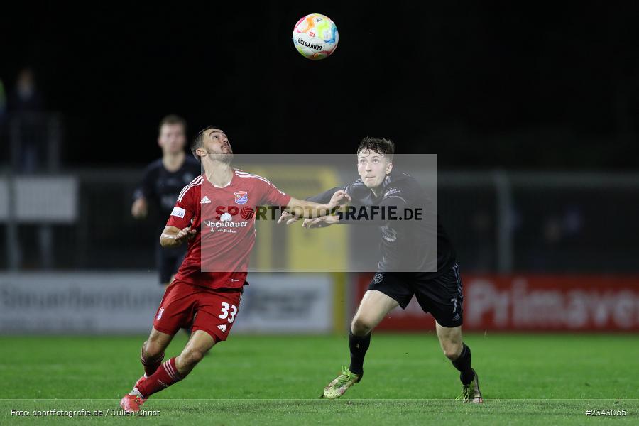 Christoph Ehlich, Stadion am Schönbusch, Aschaffenburg, 14.10.2022, sport, action, BFV, Fussball, Oktober 2022, Saison 2022/2023, 17. Spieltag, 4. Liga, RLB, Regionalliga Bayern, UHA, SVA, SpVgg Unterhaching, SV Viktoria Aschaffenburg - Bild-ID: 2343065