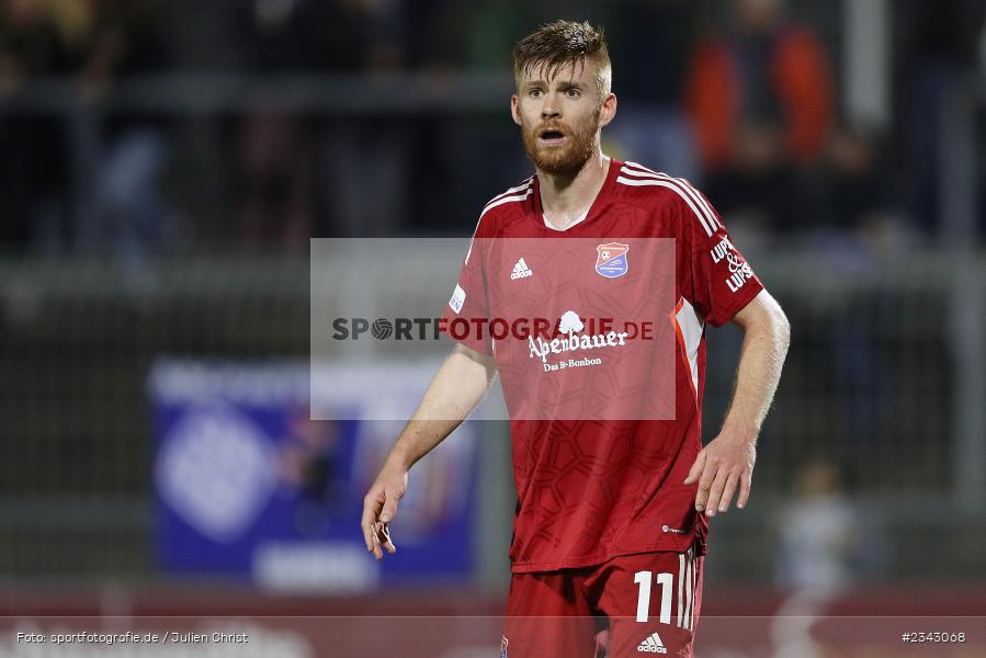 Mathias Fetsch, Stadion am Schönbusch, Aschaffenburg, 14.10.2022, sport, action, BFV, Fussball, Oktober 2022, Saison 2022/2023, 17. Spieltag, 4. Liga, RLB, Regionalliga Bayern, UHA, SVA, SpVgg Unterhaching, SV Viktoria Aschaffenburg - Bild-ID: 2343068