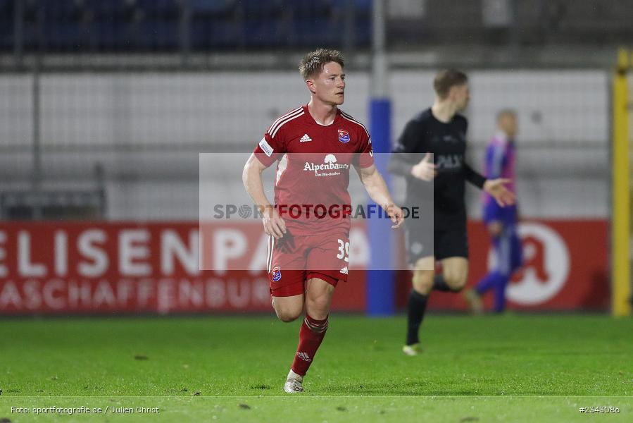 Dennis Waidner, Stadion am Schönbusch, Aschaffenburg, 14.10.2022, sport, action, BFV, Fussball, Oktober 2022, Saison 2022/2023, 17. Spieltag, 4. Liga, RLB, Regionalliga Bayern, UHA, SVA, SpVgg Unterhaching, SV Viktoria Aschaffenburg - Bild-ID: 2343086
