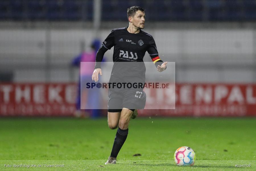 Daniel Cheron, Stadion am Schönbusch, Aschaffenburg, 14.10.2022, sport, action, BFV, Fussball, Oktober 2022, Saison 2022/2023, 17. Spieltag, 4. Liga, RLB, Regionalliga Bayern, UHA, SVA, SpVgg Unterhaching, SV Viktoria Aschaffenburg - Bild-ID: 2343103 Daniel Cheron, Stadion am Schönbusch, Aschaffenburg, 14.10.2022, sport, action, BFV, Fussball, Oktober 2022, Saison 2022/2023, 17. Spieltag, 4. Liga, RLB, Regionalliga Bayern, UHA, SVA, SpVgg Unterhaching, SV Viktoria Aschaffenburg - Bild-ID: 2343103