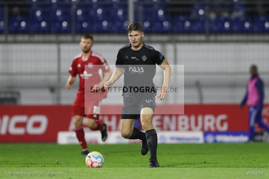 Niklas Borger, Stadion am Schönbusch, Aschaffenburg, 14.10.2022, sport, action, BFV, Fussball, Oktober 2022, Saison 2022/2023, 17. Spieltag, 4. Liga, RLB, Regionalliga Bayern, UHA, SVA, SpVgg Unterhaching, SV Viktoria Aschaffenburg - Bild-ID: 2343104 Niklas Borger, Stadion am Schönbusch, Aschaffenburg, 14.10.2022, sport, action, BFV, Fussball, Oktober 2022, Saison 2022/2023, 17. Spieltag, 4. Liga, RLB, Regionalliga Bayern, UHA, SVA, SpVgg Unterhaching, SV Viktoria Aschaffenburg - Bild-ID: 2343104