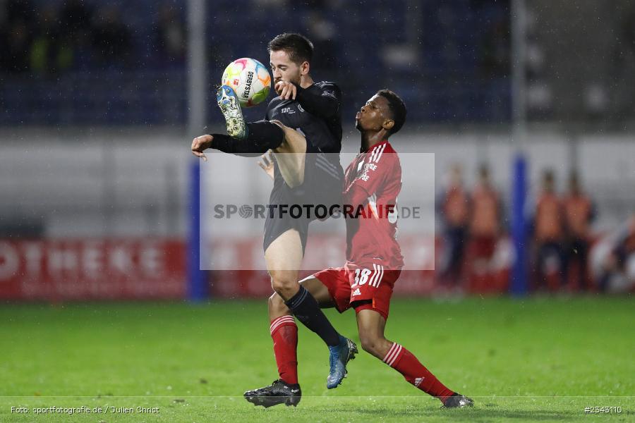 Silas Tom Zehnder, Stadion am Schönbusch, Aschaffenburg, 14.10.2022, sport, action, BFV, Fussball, Oktober 2022, Saison 2022/2023, 17. Spieltag, 4. Liga, RLB, Regionalliga Bayern, UHA, SVA, SpVgg Unterhaching, SV Viktoria Aschaffenburg - Bild-ID: 2343110 Silas Tom Zehnder, Stadion am Schönbusch, Aschaffenburg, 14.10.2022, sport, action, BFV, Fussball, Oktober 2022, Saison 2022/2023, 17. Spieltag, 4. Liga, RLB, Regionalliga Bayern, UHA, SVA, SpVgg Unterhaching, SV Viktoria Aschaffenburg - Bild-ID: 2343110