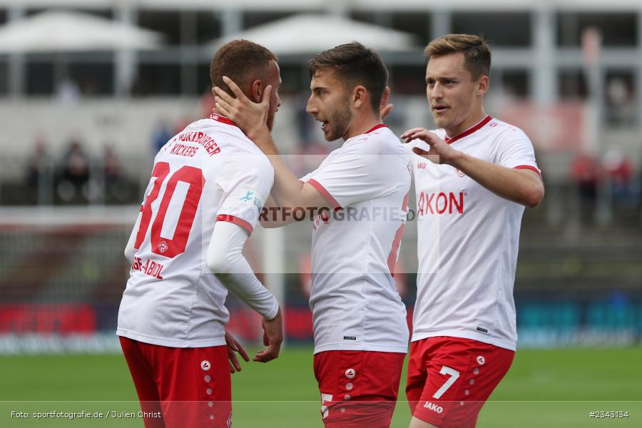Torjubel, Dominik Meisel, FLYERALARM Arena, Würzburg, 15.10.2022, sport, action, BFV, Fussball, Oktober 2022, Saison 2022/2023, 17. Spieltag, 4. Liga, RLB, Regionalliga Bayern, SGF, FWK, SpVgg Greuther Fürth II, FC Würzburger Kickers - Bild-ID: 2343134