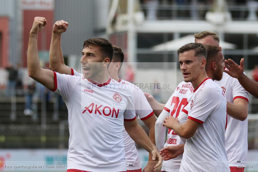 Torjubel, Dominik Meisel, FLYERALARM Arena, Würzburg, 15.10.2022, sport, action, BFV, Fussball, Oktober 2022, Saison 2022/2023, 17. Spieltag, 4. Liga, RLB, Regionalliga Bayern, SGF, FWK, SpVgg Greuther Fürth II, FC Würzburger Kickers - Bild-ID: 2343138