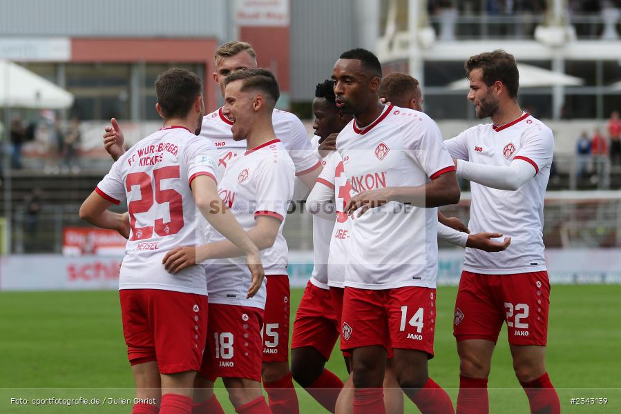 Torjubel, Dominik Meisel, FLYERALARM Arena, Würzburg, 15.10.2022, sport, action, BFV, Fussball, Oktober 2022, Saison 2022/2023, 17. Spieltag, 4. Liga, RLB, Regionalliga Bayern, SGF, FWK, SpVgg Greuther Fürth II, FC Würzburger Kickers - Bild-ID: 2343139