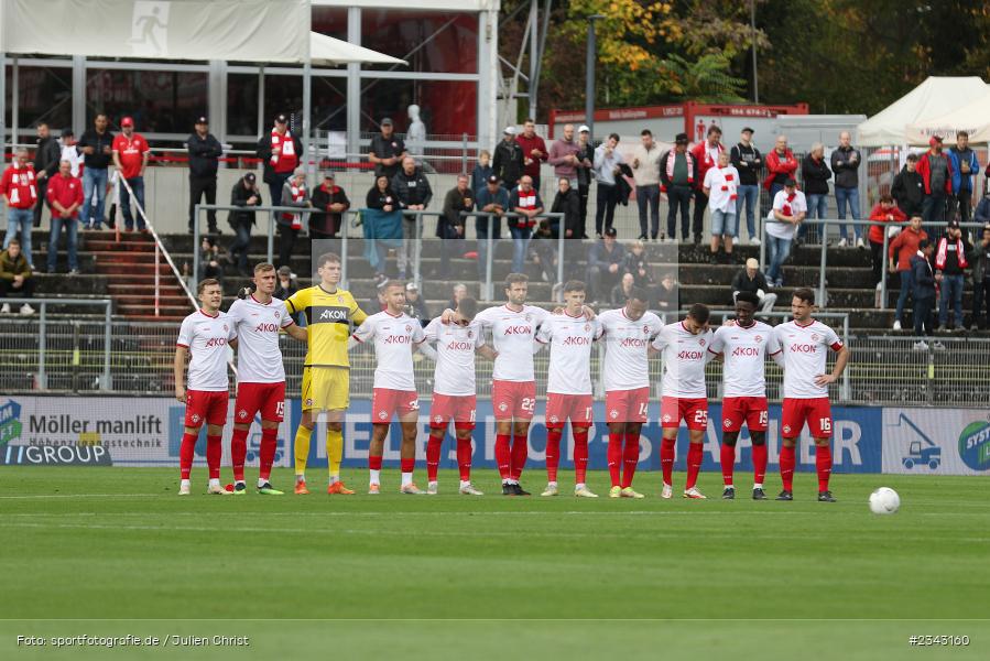 Team, FLYERALARM Arena, Würzburg, 15.10.2022, sport, action, BFV, Fussball, Oktober 2022, Saison 2022/2023, 17. Spieltag, 4. Liga, RLB, Regionalliga Bayern, SGF, FWK, SpVgg Greuther Fürth II, FC Würzburger Kickers - Bild-ID: 2343160