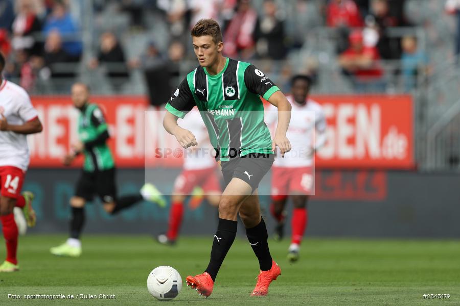 Ben Schlicke, FLYERALARM Arena, Würzburg, 15.10.2022, sport, action, BFV, Fussball, Oktober 2022, Saison 2022/2023, 17. Spieltag, 4. Liga, RLB, Regionalliga Bayern, SGF, FWK, SpVgg Greuther Fürth II, FC Würzburger Kickers - Bild-ID: 2343179