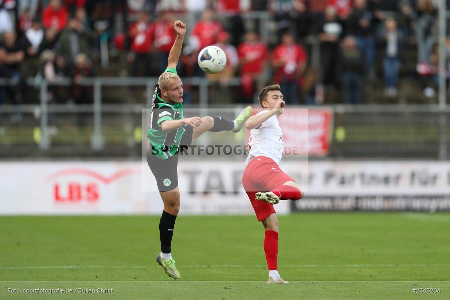 David Pfeil, FLYERALARM Arena, Würzburg, 15.10.2022, sport, action, BFV, Fussball, Oktober 2022, Saison 2022/2023, 17. Spieltag, 4. Liga, RLB, Regionalliga Bayern, SGF, FWK, SpVgg Greuther Fürth II, FC Würzburger Kickers - Bild-ID: 2343206