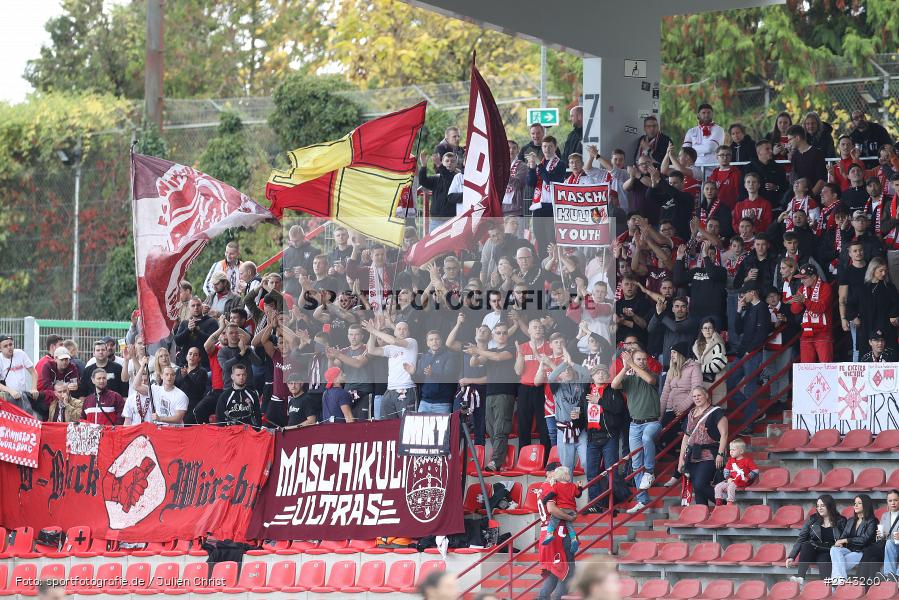 Fans, FLYERALARM Arena, Würzburg, 15.10.2022, sport, action, BFV, Fussball, Oktober 2022, Saison 2022/2023, 17. Spieltag, 4. Liga, RLB, Regionalliga Bayern, SGF, FWK, SpVgg Greuther Fürth II, FC Würzburger Kickers - Bild-ID: 2343260