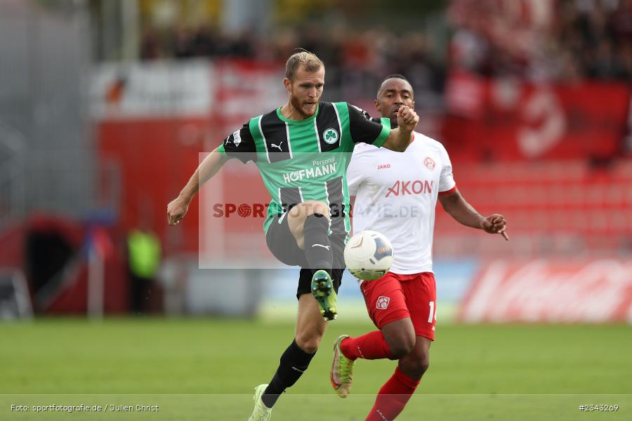 Fabian Baumgärtel, FLYERALARM Arena, Würzburg, 15.10.2022, sport, action, BFV, Fussball, Oktober 2022, Saison 2022/2023, 17. Spieltag, 4. Liga, RLB, Regionalliga Bayern, SGF, FWK, SpVgg Greuther Fürth II, FC Würzburger Kickers - Bild-ID: 2343269