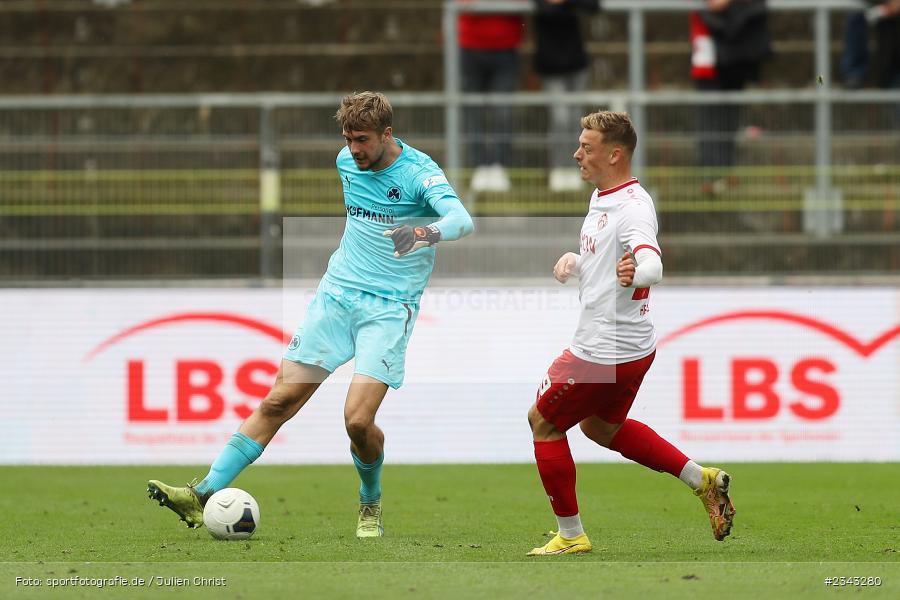 Lasse Schulz, FLYERALARM Arena, Würzburg, 15.10.2022, sport, action, BFV, Fussball, Oktober 2022, Saison 2022/2023, 17. Spieltag, 4. Liga, RLB, Regionalliga Bayern, SGF, FWK, SpVgg Greuther Fürth II, FC Würzburger Kickers - Bild-ID: 2343280