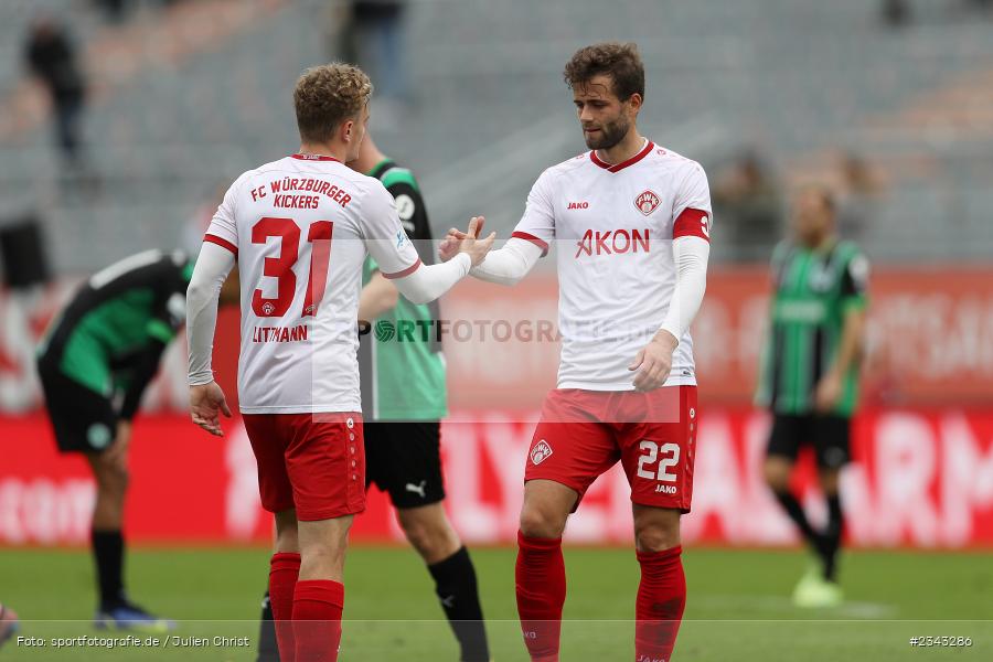 Daniel Hägele, FLYERALARM Arena, Würzburg, 15.10.2022, sport, action, BFV, Fussball, Oktober 2022, Saison 2022/2023, 17. Spieltag, 4. Liga, RLB, Regionalliga Bayern, SGF, FWK, SpVgg Greuther Fürth II, FC Würzburger Kickers - Bild-ID: 2343286