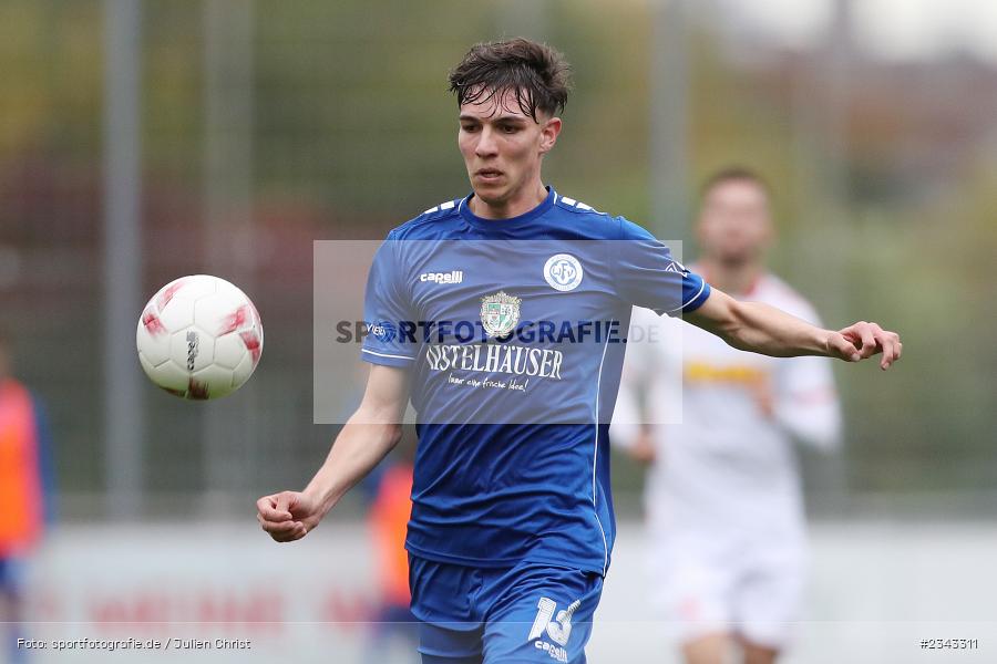 Nils Hock, Sepp Endres Sportanlage, Würzburg, 15.10.2022, sport, action, BFV, Fussball, Oktober 2022, Saison 2022/2023, 15. Spieltag, 5. Liga, SSV, FV04, BAY, Bayernliga Nord, SSV Jahn Regensburg II, Würzburger FV - Bild-ID: 2343311