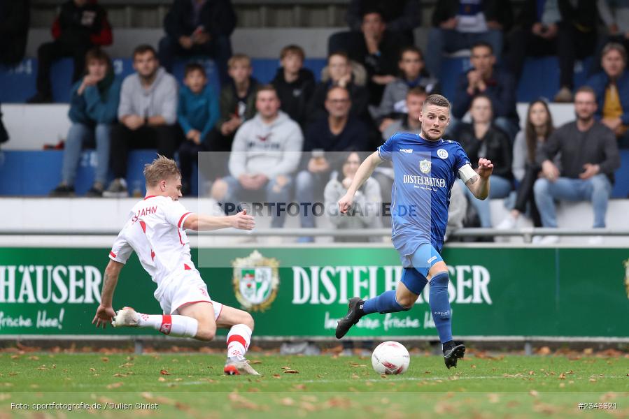 Dennie Michel, Sepp Endres Sportanlage, Würzburg, 15.10.2022, sport, action, BFV, Fussball, Oktober 2022, Saison 2022/2023, 15. Spieltag, 5. Liga, SSV, FV04, BAY, Bayernliga Nord, SSV Jahn Regensburg II, Würzburger FV - Bild-ID: 2343321