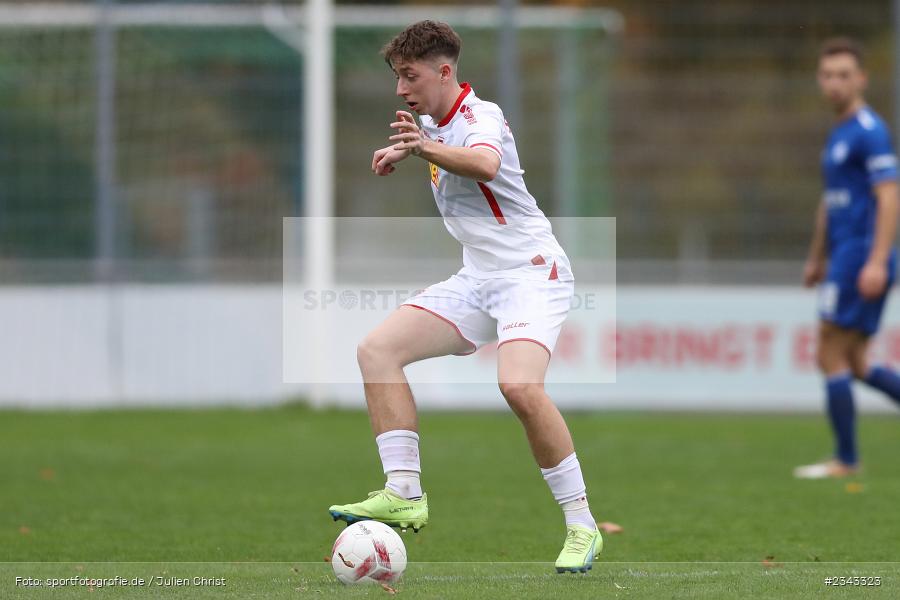 Nick Lockermann, Sepp Endres Sportanlage, Würzburg, 15.10.2022, sport, action, BFV, Fussball, Oktober 2022, Saison 2022/2023, 15. Spieltag, 5. Liga, SSV, FV04, BAY, Bayernliga Nord, SSV Jahn Regensburg II, Würzburger FV - Bild-ID: 2343323
