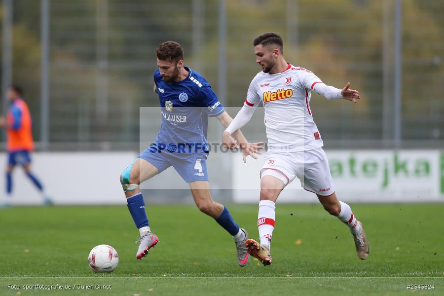 Lukas Illig, Sepp Endres Sportanlage, Würzburg, 15.10.2022, sport, action, BFV, Fussball, Oktober 2022, Saison 2022/2023, 15. Spieltag, 5. Liga, SSV, FV04, BAY, Bayernliga Nord, SSV Jahn Regensburg II, Würzburger FV - Bild-ID: 2343324