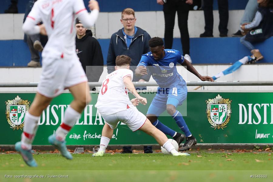 Jayson Tuda, Sepp Endres Sportanlage, Würzburg, 15.10.2022, sport, action, BFV, Fussball, Oktober 2022, Saison 2022/2023, 15. Spieltag, 5. Liga, SSV, FV04, BAY, Bayernliga Nord, SSV Jahn Regensburg II, Würzburger FV - Bild-ID: 2343332