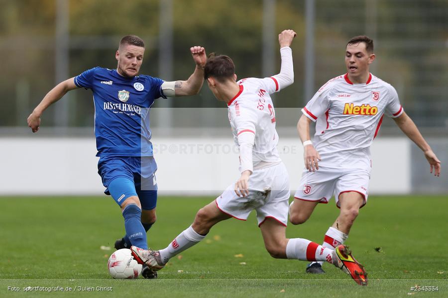 Dennie Michel, Sepp Endres Sportanlage, Würzburg, 15.10.2022, sport, action, BFV, Fussball, Oktober 2022, Saison 2022/2023, 15. Spieltag, 5. Liga, SSV, FV04, BAY, Bayernliga Nord, SSV Jahn Regensburg II, Würzburger FV - Bild-ID: 2343334