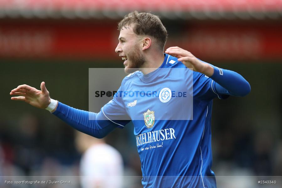 Torjubel, Julian Wild, Sepp Endres Sportanlage, Würzburg, 15.10.2022, sport, action, BFV, Fussball, Oktober 2022, Saison 2022/2023, 15. Spieltag, 5. Liga, SSV, FV04, BAY, Bayernliga Nord, SSV Jahn Regensburg II, Würzburger FV - Bild-ID: 2343340