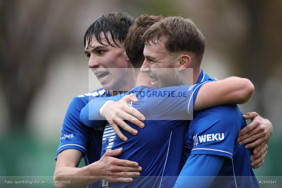 Torjubel, Julian Wild, Sepp Endres Sportanlage, Würzburg, 15.10.2022, sport, action, BFV, Fussball, Oktober 2022, Saison 2022/2023, 15. Spieltag, 5. Liga, SSV, FV04, BAY, Bayernliga Nord, SSV Jahn Regensburg II, Würzburger FV - Bild-ID: 2343341