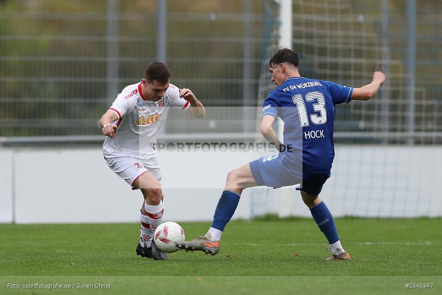 Jannik Graf, Sepp Endres Sportanlage, Würzburg, 15.10.2022, sport, action, BFV, Fussball, Oktober 2022, Saison 2022/2023, 15. Spieltag, 5. Liga, SSV, FV04, BAY, Bayernliga Nord, SSV Jahn Regensburg II, Würzburger FV - Bild-ID: 2343347