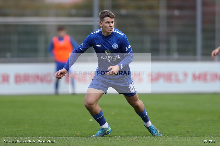 Fabio Gobbo, Sepp Endres Sportanlage, Würzburg, 15.10.2022, sport, action, BFV, Fussball, Oktober 2022, Saison 2022/2023, 15. Spieltag, 5. Liga, SSV, FV04, BAY, Bayernliga Nord, SSV Jahn Regensburg II, Würzburger FV - Bild-ID: 2343366