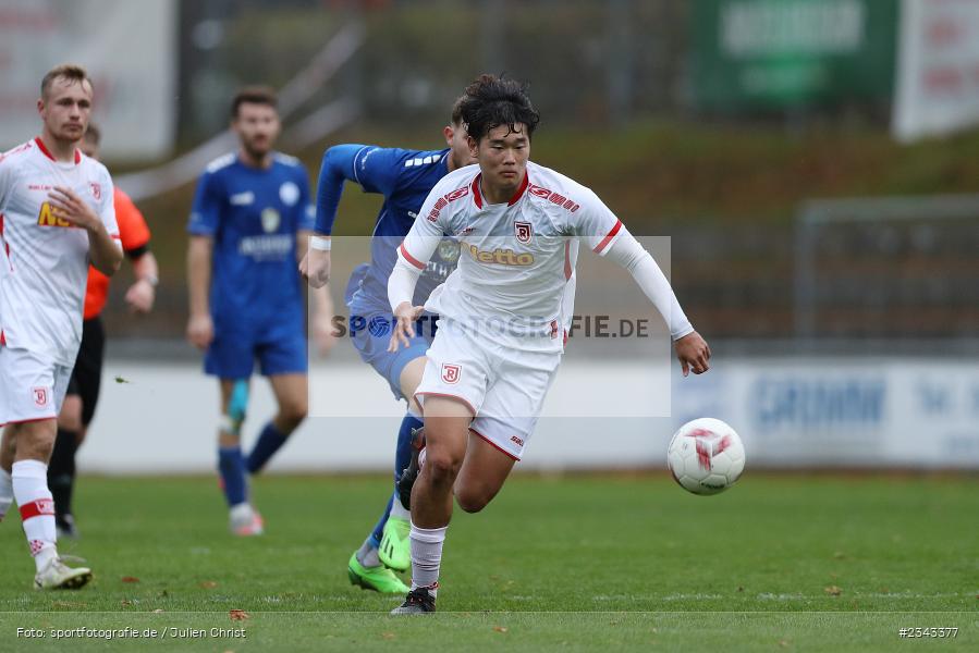 Taeho Kim, Sepp Endres Sportanlage, Würzburg, 15.10.2022, sport, action, BFV, Fussball, Oktober 2022, Saison 2022/2023, 15. Spieltag, 5. Liga, SSV, FV04, BAY, Bayernliga Nord, SSV Jahn Regensburg II, Würzburger FV - Bild-ID: 2343377