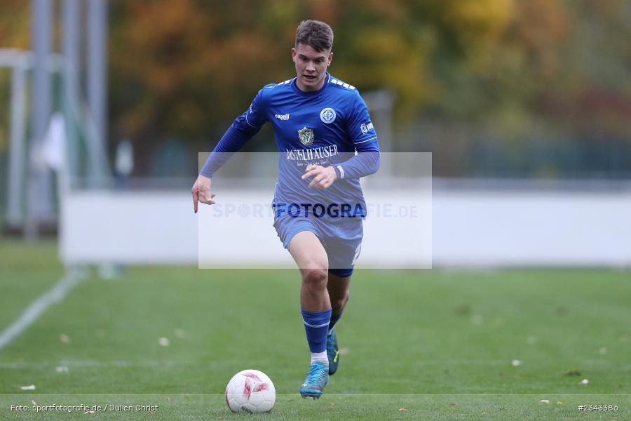 Fabio Gobbo, Sepp Endres Sportanlage, Würzburg, 15.10.2022, sport, action, BFV, Fussball, Oktober 2022, Saison 2022/2023, 15. Spieltag, 5. Liga, SSV, FV04, BAY, Bayernliga Nord, SSV Jahn Regensburg II, Würzburger FV - Bild-ID: 2343386