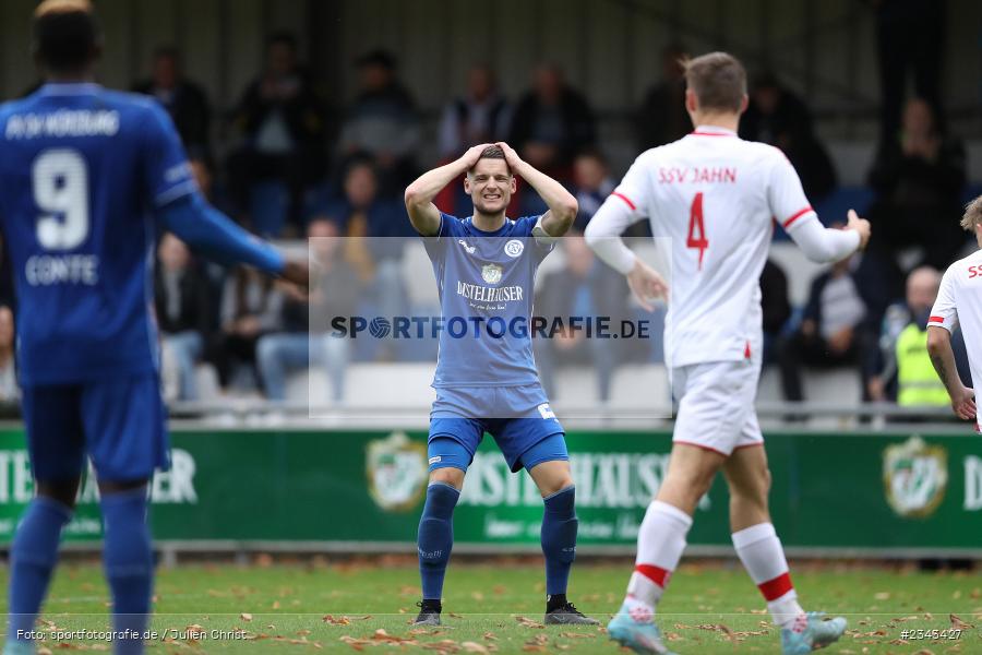 Dennie Michel, Sepp Endres Sportanlage, Würzburg, 15.10.2022, sport, action, BFV, Fussball, Oktober 2022, Saison 2022/2023, 15. Spieltag, 5. Liga, SSV, FV04, BAY, Bayernliga Nord, SSV Jahn Regensburg II, Würzburger FV - Bild-ID: 2343427
