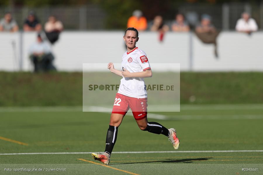 Franka Ziegler, Soccergirl Sportpark, Würzburg, 17.10.2022, sport, action, BFV, Fussball, Oktober 2022, Saison 2022/2023, 7. Spieltag, Frauen, Bayernliga, FCR, FWK, FC Ruderting, FC Würzburger Kickers - Bild-ID: 2343661