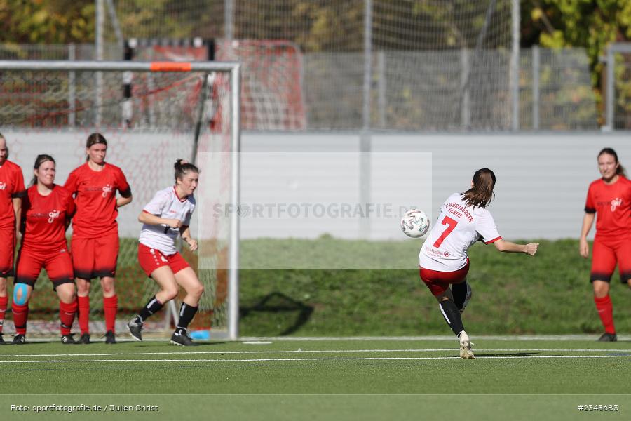 Maria Pfau, Soccergirl Sportpark, Würzburg, 17.10.2022, sport, action, BFV, Fussball, Oktober 2022, Saison 2022/2023, 7. Spieltag, Frauen, Bayernliga, FCR, FWK, FC Ruderting, FC Würzburger Kickers - Bild-ID: 2343683