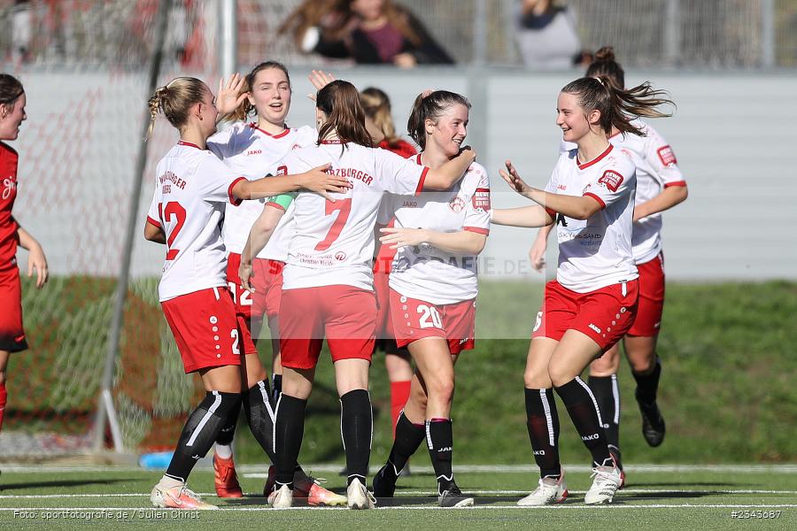 Maria Pfau, Soccergirl Sportpark, Würzburg, 17.10.2022, sport, action, BFV, Fussball, Oktober 2022, Saison 2022/2023, 7. Spieltag, Frauen, Bayernliga, FCR, FWK, FC Ruderting, FC Würzburger Kickers - Bild-ID: 2343687