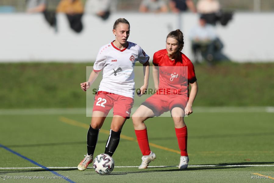 Franka Ziegler, Soccergirl Sportpark, Würzburg, 17.10.2022, sport, action, BFV, Fussball, Oktober 2022, Saison 2022/2023, 7. Spieltag, Frauen, Bayernliga, FCR, FWK, FC Ruderting, FC Würzburger Kickers - Bild-ID: 2343704 Franka Ziegler, Soccergirl Sportpark, Würzburg, 17.10.2022, sport, action, BFV, Fussball, Oktober 2022, Saison 2022/2023, 7. Spieltag, Frauen, Bayernliga, FCR, FWK, FC Ruderting, FC Würzburger Kickers - Bild-ID: 2343704