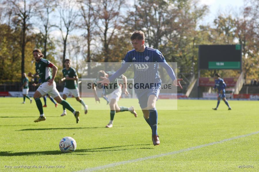 Benedict Laverty, Sachs-Stadion, Schweinfurt, 22.10.2022, sport, action, BFV, Fussball, Oktober 2022, Saison 2022/2023, RLB, Regionalliga Bayern, SVA, FC05, SV Viktoria Aschaffenburg, 1. FC Schweinfurt 05 - Bild-ID: 2343716