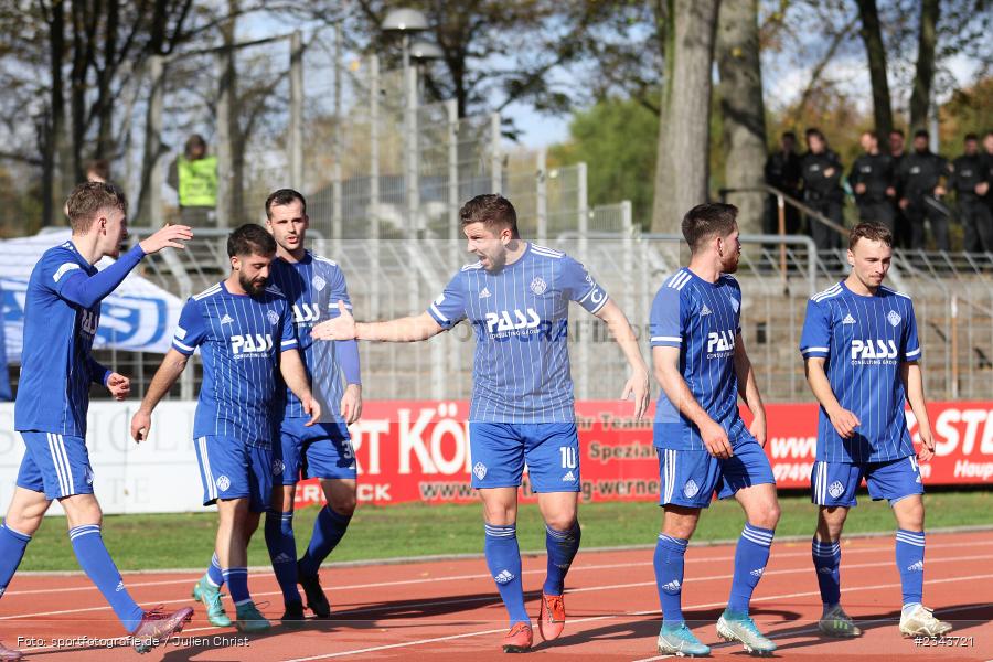 Benjamin Baier, Sachs-Stadion, Schweinfurt, 22.10.2022, sport, action, BFV, Fussball, Oktober 2022, Saison 2022/2023, RLB, Regionalliga Bayern, SVA, FC05, SV Viktoria Aschaffenburg, 1. FC Schweinfurt 05 - Bild-ID: 2343721