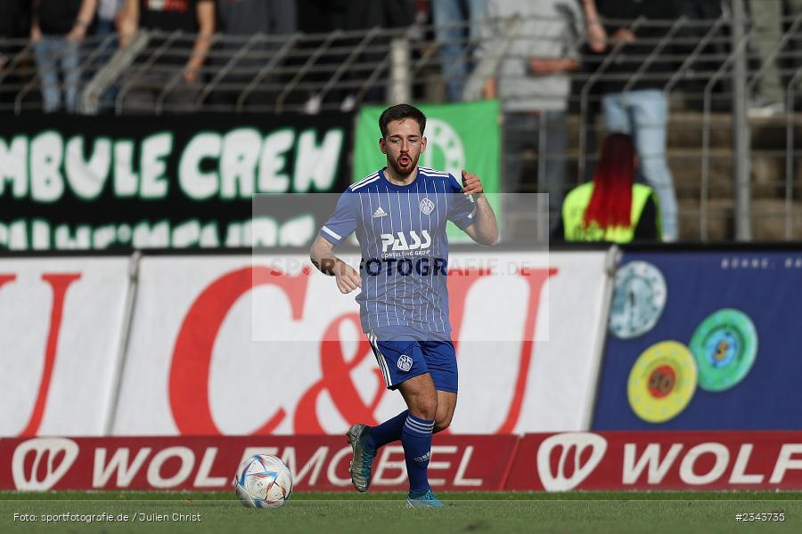Silas Tom Zehnder, Sachs-Stadion, Schweinfurt, 22.10.2022, sport, action, BFV, Fussball, Oktober 2022, Saison 2022/2023, RLB, Regionalliga Bayern, SVA, FC05, SV Viktoria Aschaffenburg, 1. FC Schweinfurt 05 - Bild-ID: 2343735