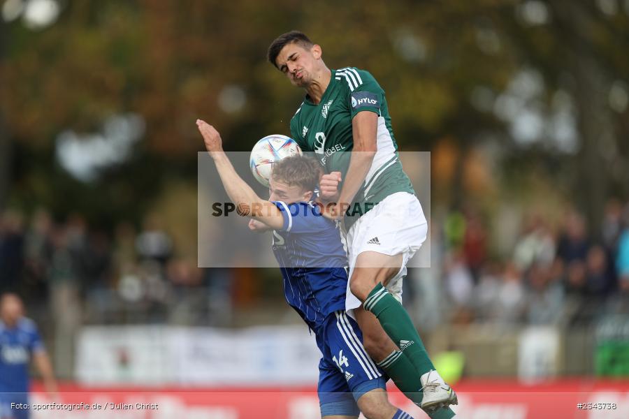 Ivan Mihaljevic, Sachs-Stadion, Schweinfurt, 22.10.2022, sport, action, BFV, Fussball, Oktober 2022, Saison 2022/2023, RLB, Regionalliga Bayern, SVA, FC05, SV Viktoria Aschaffenburg, 1. FC Schweinfurt 05 - Bild-ID: 2343738