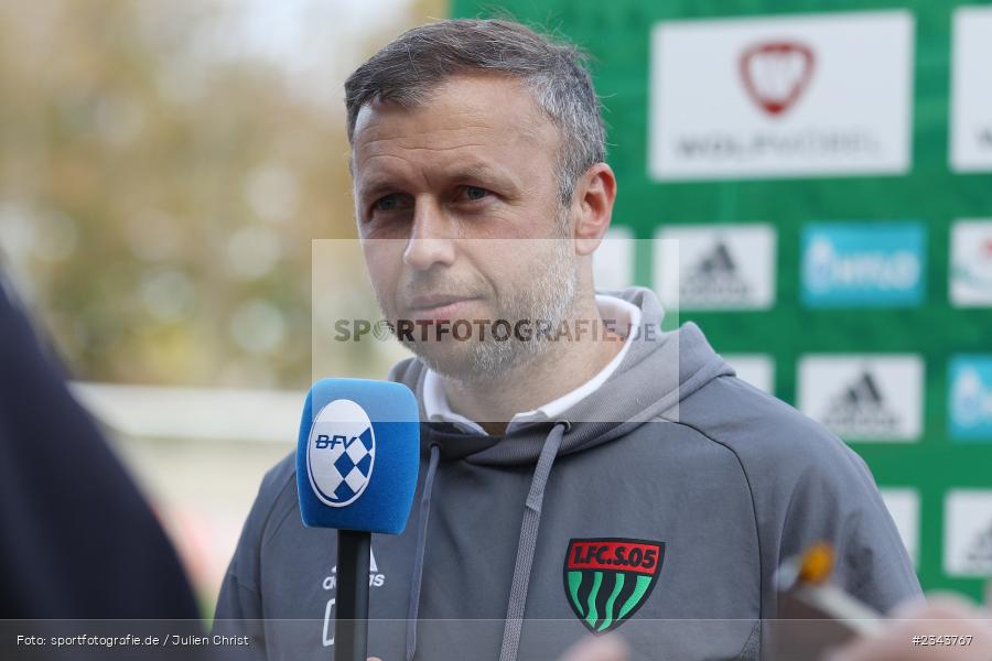 Christian Gmünder, Sachs-Stadion, Schweinfurt, 22.10.2022, sport, action, BFV, Fussball, Oktober 2022, Saison 2022/2023, RLB, Regionalliga Bayern, SVA, FC05, SV Viktoria Aschaffenburg, 1. FC Schweinfurt 05 - Bild-ID: 2343767
