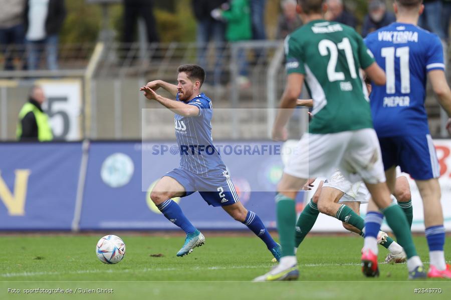 Silas Tom Zehnder, Sachs-Stadion, Schweinfurt, 22.10.2022, sport, action, BFV, Fussball, Oktober 2022, Saison 2022/2023, RLB, Regionalliga Bayern, SVA, FC05, SV Viktoria Aschaffenburg, 1. FC Schweinfurt 05 - Bild-ID: 2343770