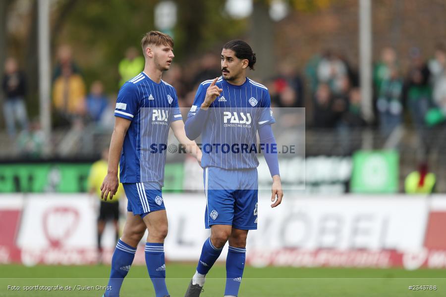 Hamza Boutakhrit, Sachs-Stadion, Schweinfurt, 22.10.2022, sport, action, BFV, Fussball, Oktober 2022, Saison 2022/2023, RLB, Regionalliga Bayern, SVA, FC05, SV Viktoria Aschaffenburg, 1. FC Schweinfurt 05 - Bild-ID: 2343788